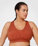 Power Cross Back gepolsterter Lauf-BH | Sport-BH mit starkem Halt für Damen (Übergröße)