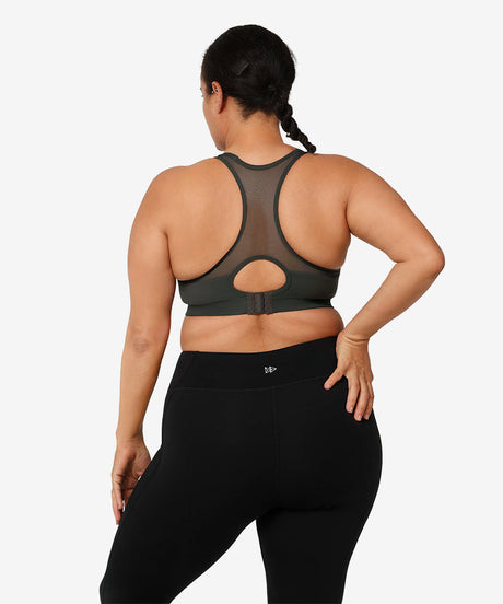 Shift Racerback Mesh Vadderad Löpar-BH | Sport-BH med högt stöd för kvinnor (plus size) - image 4