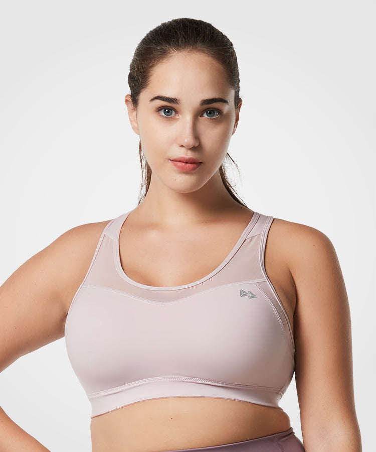 Shift Racerback Mesh gepolsterter Lauf-BH | Damen-Sport-BH mit starkem Halt (Übergröße)