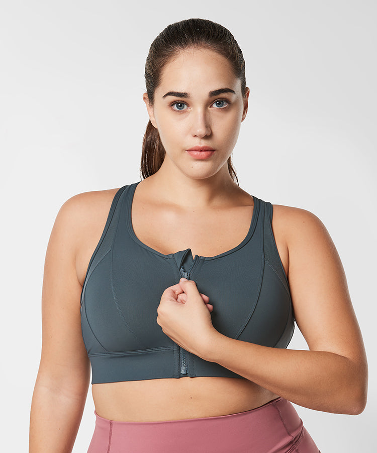Power Cross Racerback-Lauf-BH | Sport-BH mit starkem Halt für Damen (Übergröße)