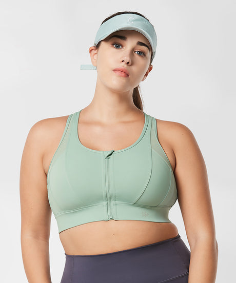 Power™ Cross Racerback Running Bra | Women's High Support Sports Bra (Plus Size)