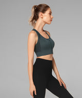 Power™ Zip-Front Mesh Racerback Sports Bra | High Support Best For Running, HIIT & Training