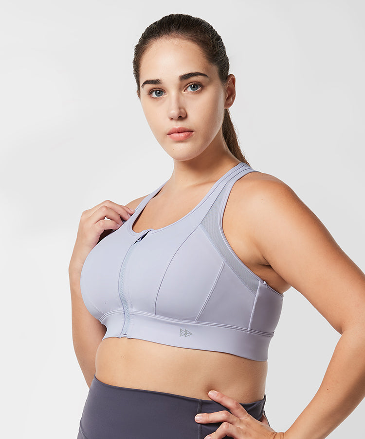 Power™ Cross Racerback Running Bra | Women's High Support Sports Bra (Plus Size)