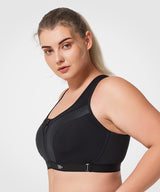 Justerbar vadderad löpar-BH | Sport-BH med högt stöd för kvinnor (plus size)