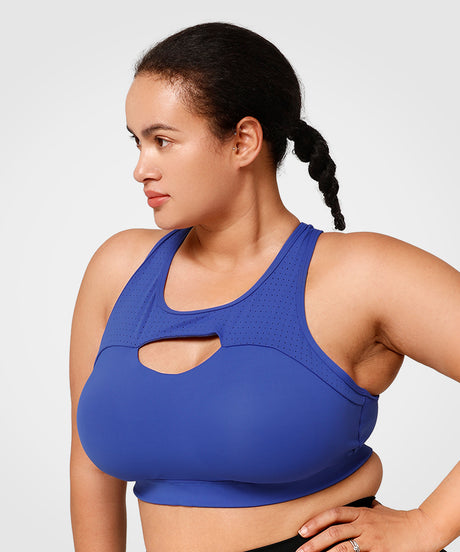 Enfold™ Airflow Cross Back High Support Running Bra | Women's High Support Sports Bra (Plus Size)