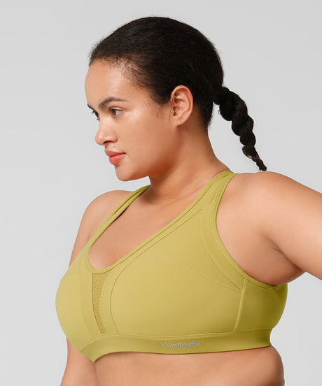Power Cross Back gepolsterter Lauf-BH | Sport-BH mit starkem Halt für Damen (Übergröße) - image 3