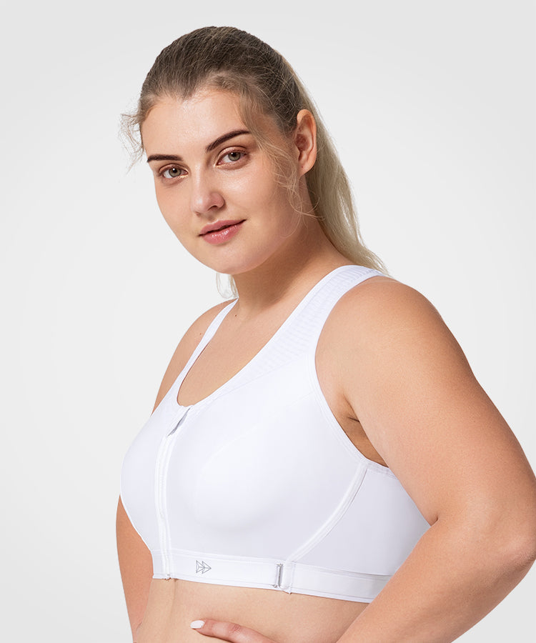 Power™ Zip Front Adjustable High Support Sports Bra | Women's High Support Sports Bra