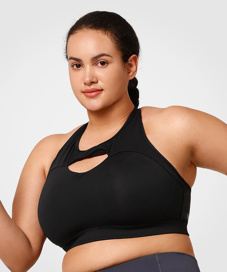 Enfold™ Airflow Cross Back High Support Running Bra | Women's High Support Sports Bra (Plus Size)