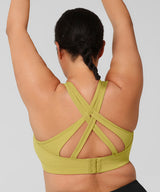Power Cross Back Vadderad Löpar-BH | Sport-BH med högt stöd för kvinnor (plus size)