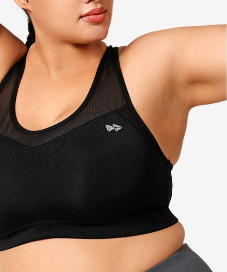 Shift Racerback Mesh gepolsterter Lauf-BH | Damen-Sport-BH mit starkem Halt (Übergröße) - image 6