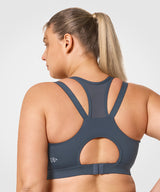 Power™ Zip Front Breathable Full-Coverage Running Bra | Women's High Support Sports Bra