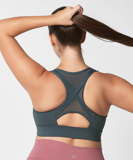 Power™ Cross Racerback Running Bra | Women's High Support Sports Bra (Plus Size) - image 2