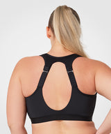 Justerbar vadderad löpar-BH | Sport-BH med högt stöd för kvinnor (plus size)