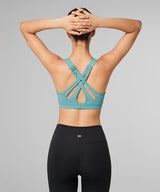 Power Adjustable Crisscross Padded Running Bra | Women's High Support Sports Bra