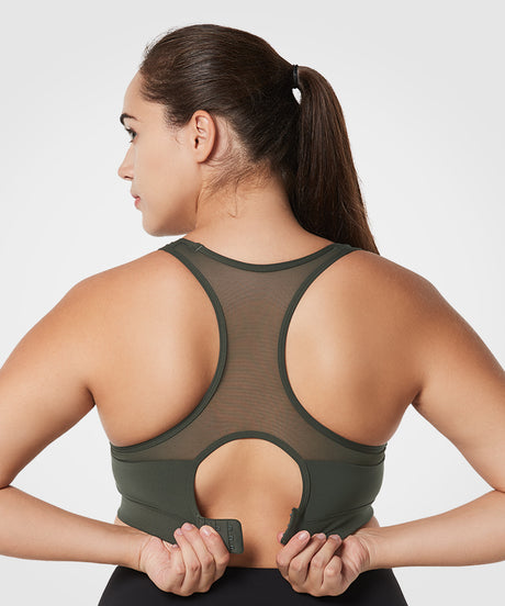 Shift Racerback Mesh Vadderad Löpar-BH | Sport-BH med högt stöd för kvinnor (plus size) - image 2