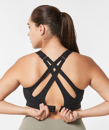 Power Adjustable Crisscross Padded Running Bra | Women's High Support Sports Bra