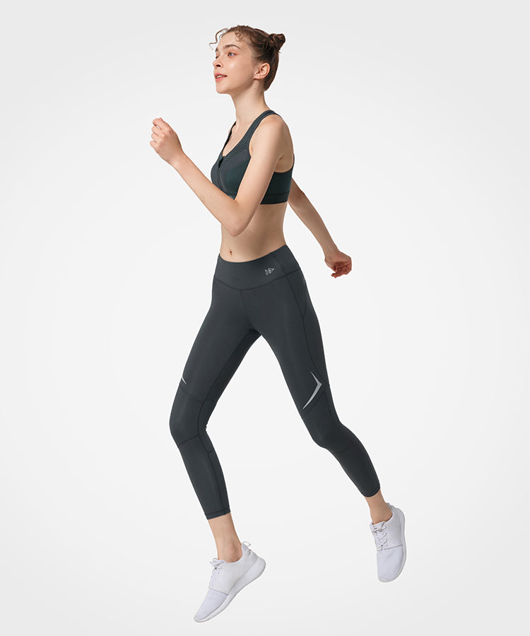 Sculpt™ Breathable Airhole Running Leggings 22"| Women's High Support Leggings