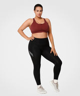 Power™ Zip Front Criss Cross High Support Running Bra | Women's High Support Sports Bra (Plus Size)