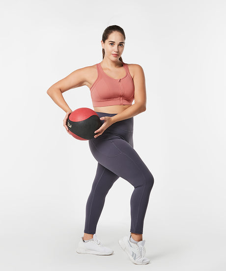 Power Cross Racerback Running Bra | Women's High Support Sports Bra (Plus Size) - image 3
