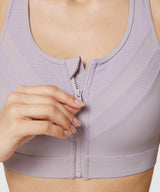 Reggiseno da corsa imbottito Enfold Zip Mesh | Reggiseno sportivo ad alto sostegno da donna (taglie forti)