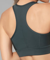 Power™ Zip-Front Mesh Racerback Sports Bra | High Support Best For Running, HIIT & Training