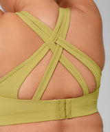 Power Cross Back Vadderad Löpar-BH | Sport-BH med högt stöd för kvinnor (plus size)