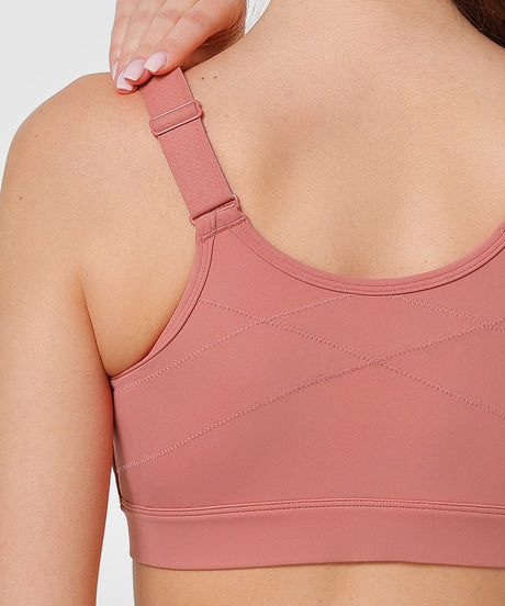 Reggiseno da corsa imbottito con spalline regolabili Power Zip | Reggiseno sportivo ad alto sostegno da donna (taglie forti) - image 2