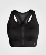 Power Cross Racerback Running Bra | Women's High Support Sports Bra (Plus Size)