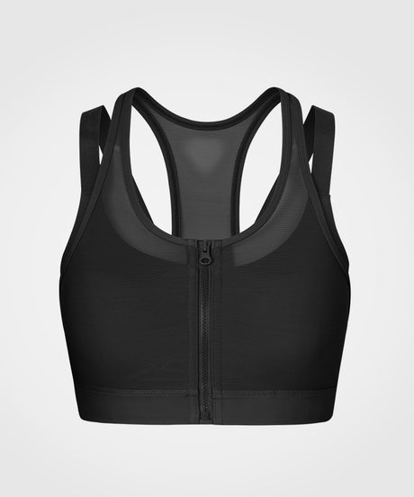 Power Zip Front Mesh gepolsterter Lauf-BH | Damen-Sport-BH mit starker Unterstützung (Übergröße) - image 7